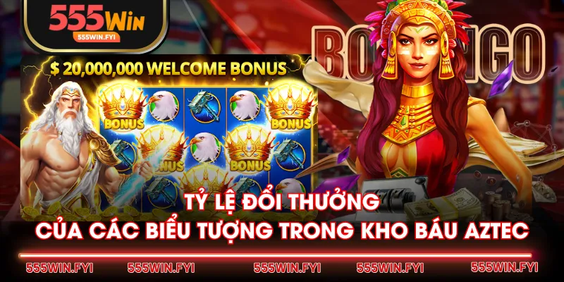 Tỷ lệ đổi thưởng của các biểu tượng trong Kho Báu Aztec